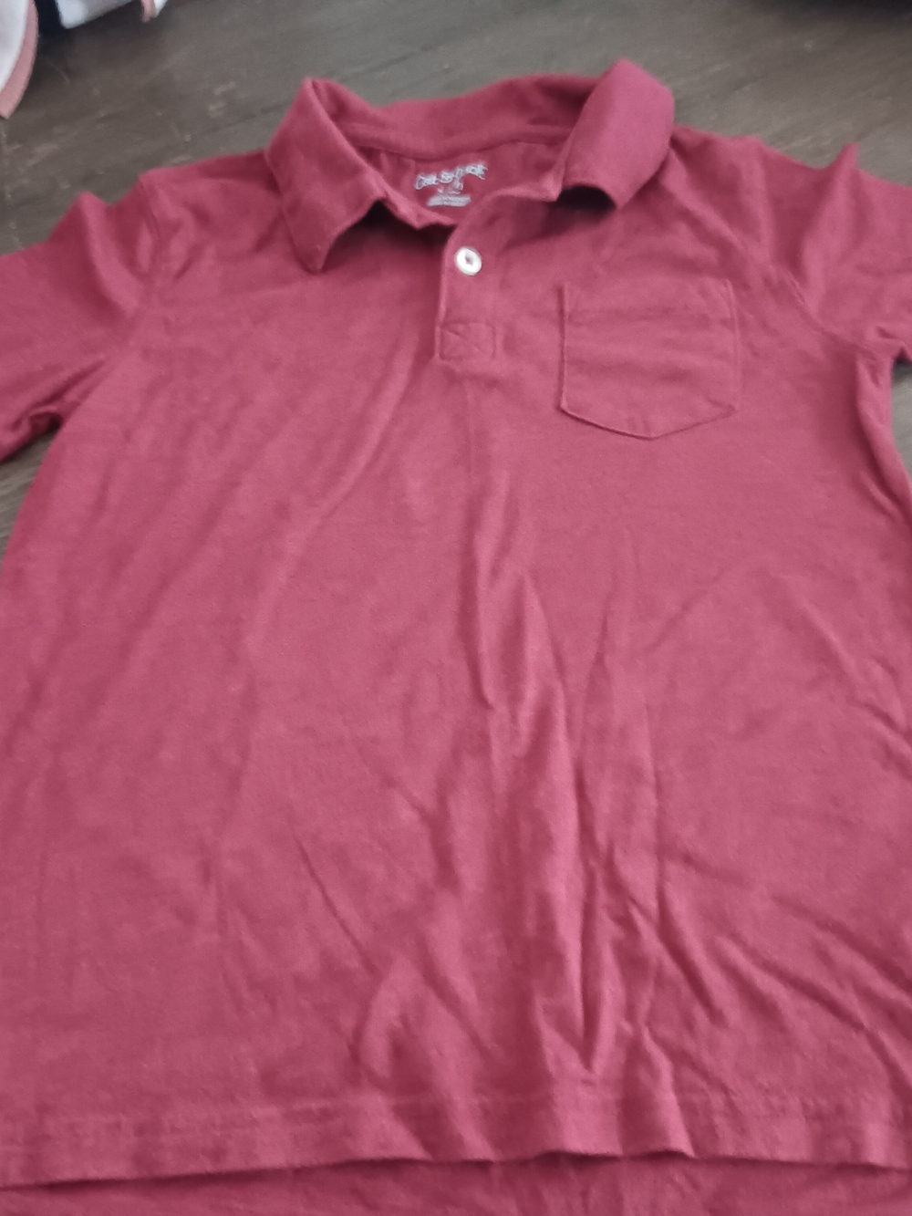 Boys Size Small, Cat & Jack Boys' Polo in Burgundy Red